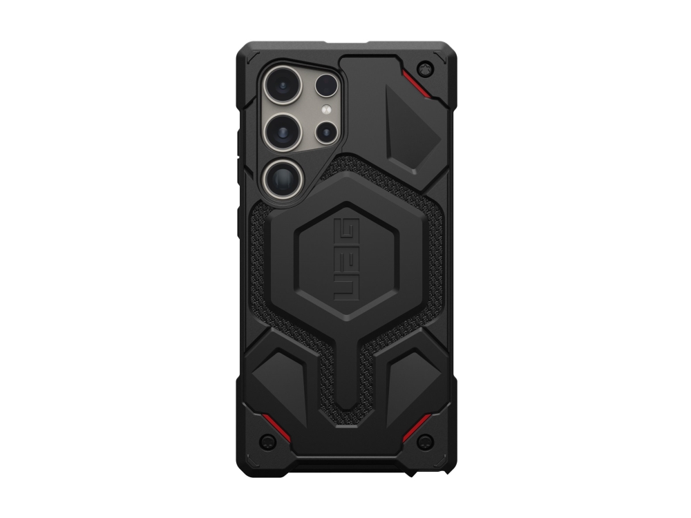 Uag Monarch Pro Kevlar Series Baksidesskydd För Mobiltelefon Robust Polykarbonat Dupont Kevlar Kevlar Svart För Samsung Galaxy S24