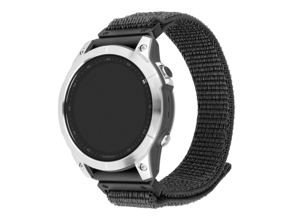 Fixed Slinga För Smart Klocka 26 Mm Nylon 160 210 Mm Mörkgrå För Coros Vertix 2 Garmin Fenix 7x Enduro 2 Epix Pro Instinct 2x Quatix
