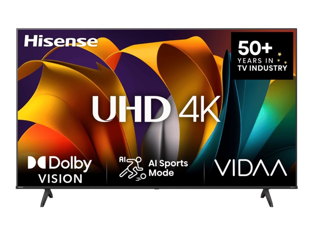Hisense 65A6n, 165,1 Cm (65"), 3840 X 2160 Pixlar, Led, Smart-Tv, Wi-Fi, Svart