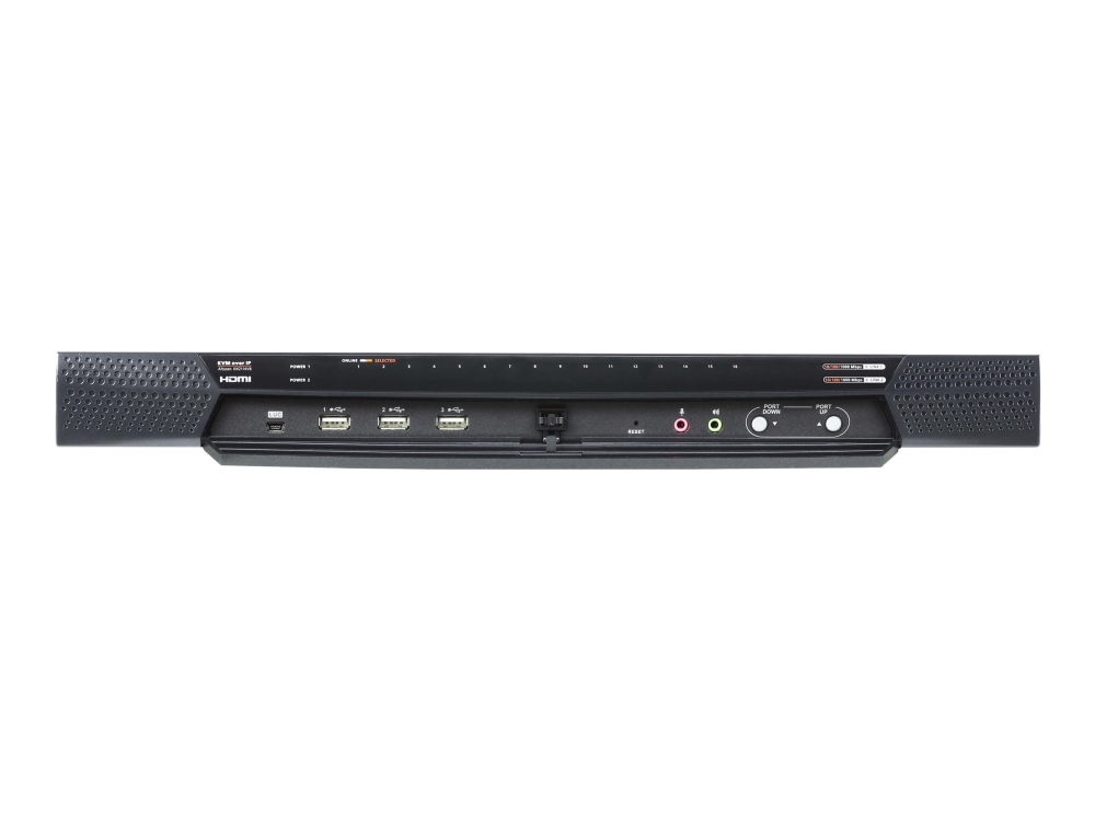 Aten Series Kn2116vb Kvm Audio Switch Cat Kvm Audio Lokalbruger Desktop Monterbar Stativ
