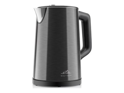 Eta Eta459790000, 1,5 L, 2200 W, Schwarz, Edelstahl, Regelbare Temperatur, Überhitzungsschutz