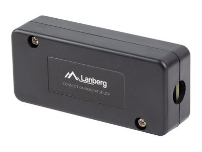 Lanberg - Forbindelseskasse - Cat 5/5E - Utp - Sort