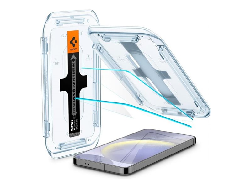 Spigen GLAS.tR EZ Fit - Skærmbeskytter til mobiltelefoner - glas - til Samsung Galaxy S24+