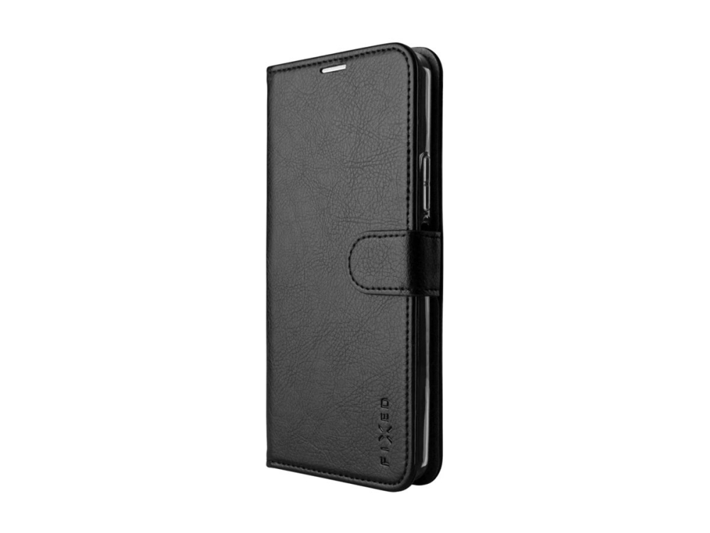 Fixed Opus Vikbart Fodral För Mobiltelefon Konstlader Svart För Samsung Galaxy A55