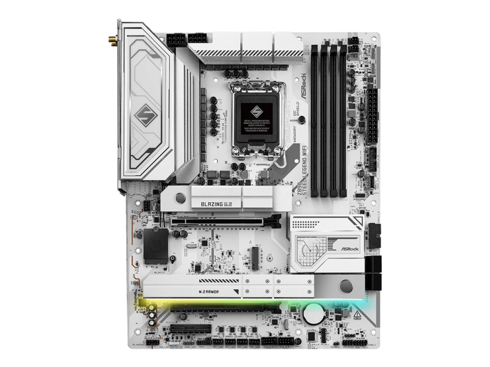 Z890 STEEL LEGEND WIFI Hovedkort - Intel Z890 - Intel LGA1851 socket - DDR5 RAM - ATX