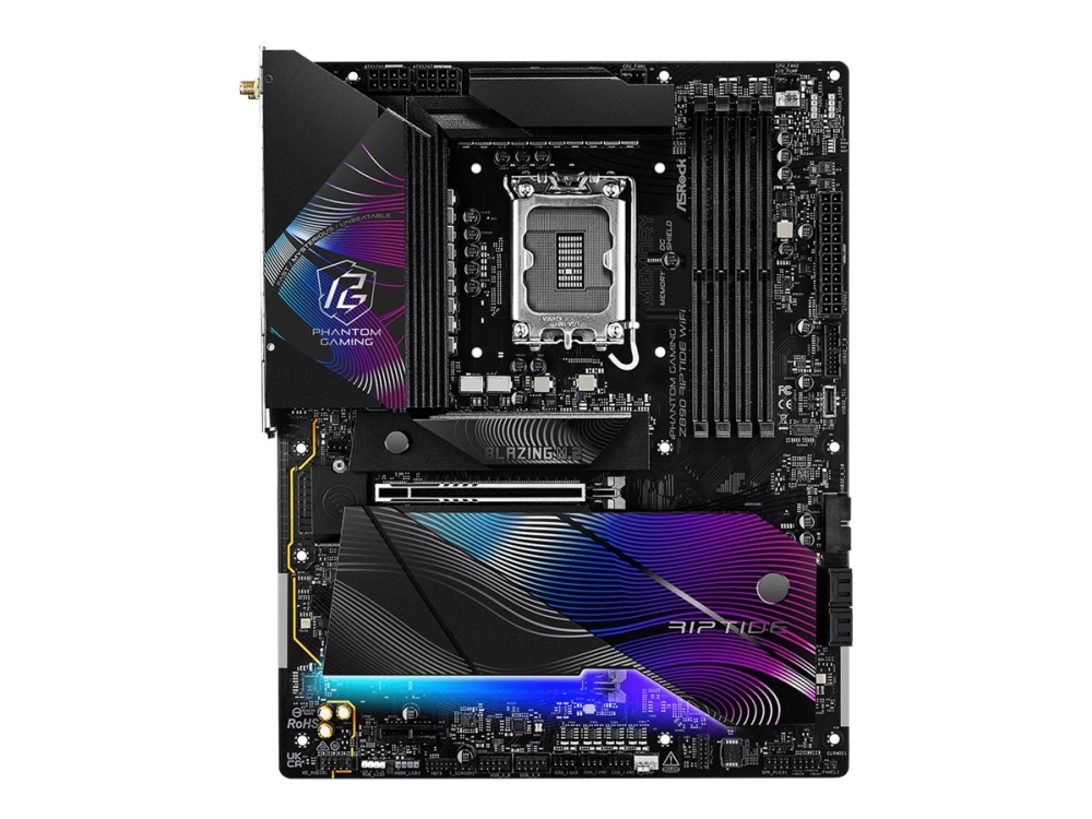 Z890 RIPTIDE WIFI Hovedkort - Intel Z890 - Intel LGA1851 socket - DDR5 RAM - ATX