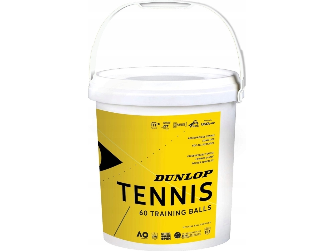 Dunlop Tennis Balls Dunlop Training Pressure-Less 60-Bucket