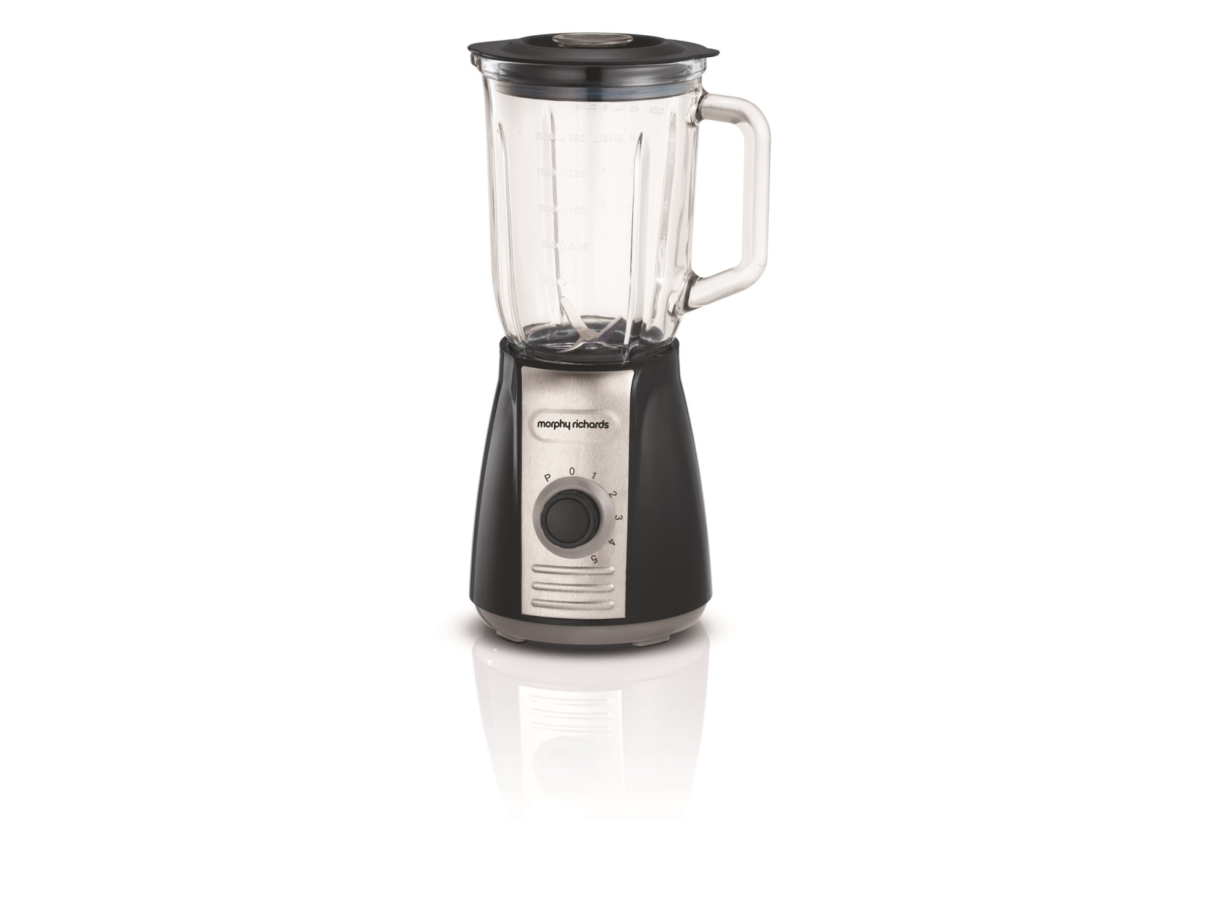 Morphy Richards 403010, Bordplade Blender, 1,5 L, Impulsfunktion, 400 W, Grå, Transparent