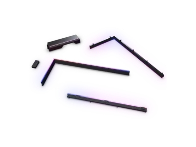 Phanteks NV5, Full Tower, Kit med RGB-belysningsförstärkning, Akrylnitrilbutadienstyren (ABS), Polykarbonat, Svart, 1,43 kg, 1,59 kg | Datorkomponenter - Datorchassin & Tilbeör - Tillbehör | GameStuff