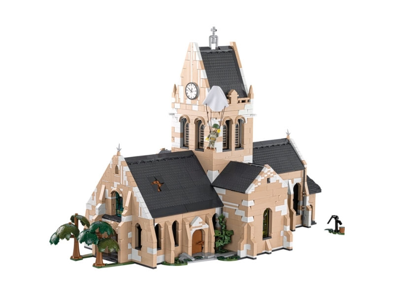 COBI Sainte-Mère-Église Church, Byggklossar, 10 År, 2280 styck | Leksaker - Konstruktions leksaker - Plastik konstruktion | GameStuff