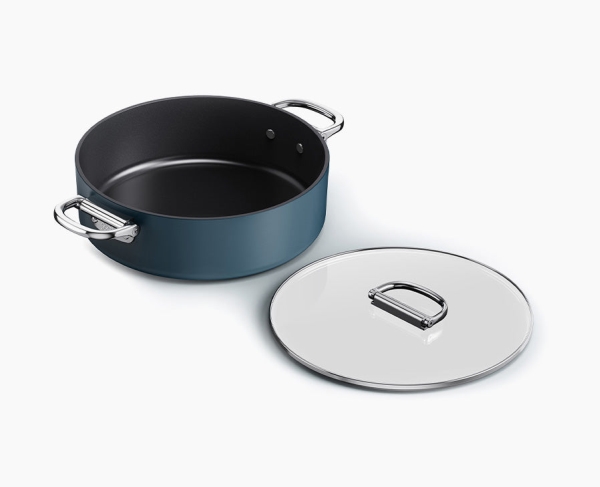Joseph Joseph Space, Rund, Sauteuse Pande, Blå, Keramisk, 232 °C, Aluminium