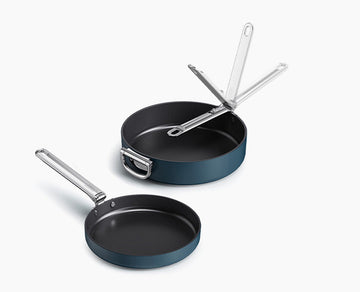Joseph Joseph Space, Matlagningsset, Blå, Gjuten aluminium, Keramiska, Rostfritt stål, Rostfritt stål | Köksutrustning - Grytor & pannor - Grytset | GameStuff