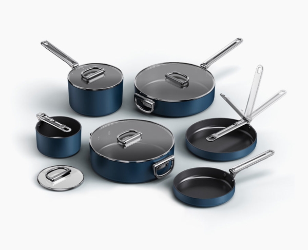 Joseph Joseph Space, Gemischtes Set, Blau, Aluminium, Keramik, Edelstahl, Edelstahl