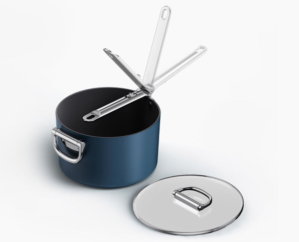 Joseph Joseph Space, Rund, Blå, Gjuten aluminium, Keramiska, Rostfritt stål, Rostfritt stål | Köksutrustning - Grytor & pannor - Grytor | GameStuff