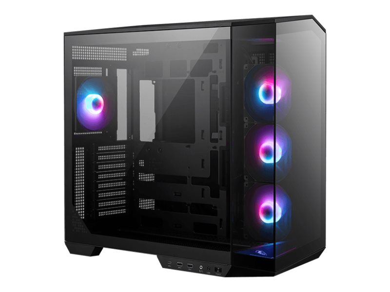 Msi Mag Pano 100R Pz, Midi Tower, Pc, Schwarz, Atx, Micro Atx, Mini-Atx, Gehärtetes Glas, Gaming