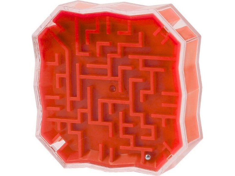 Labyrinth-Rätselspiel Rot