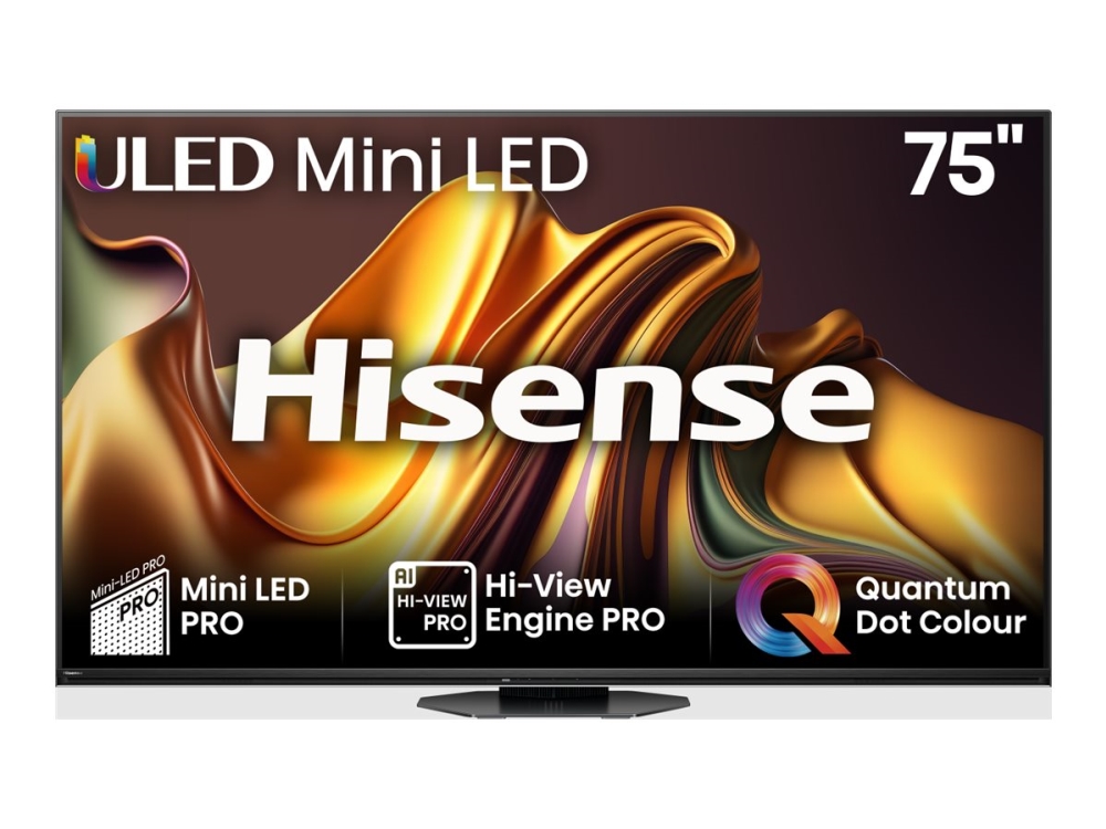 Hisense 75U8nq - 75" Diagonal Klass U8nq Series Led-Bakgrundsbelyst Lcd-Tv - Uled Mini Led - Smart Tv - Vidaa - 4K Uhd (2160P) 3840 X 2160 - Hdr - Mini-Led Pro, Uled, Quantum Dot - Antracitgrå