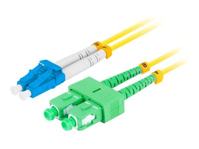 Glasfaser Patchkabel Sm Lc/Upc-Sc/Apc Duplex 3.0Mm Lszh G657a1 2M Gelb Lanberg