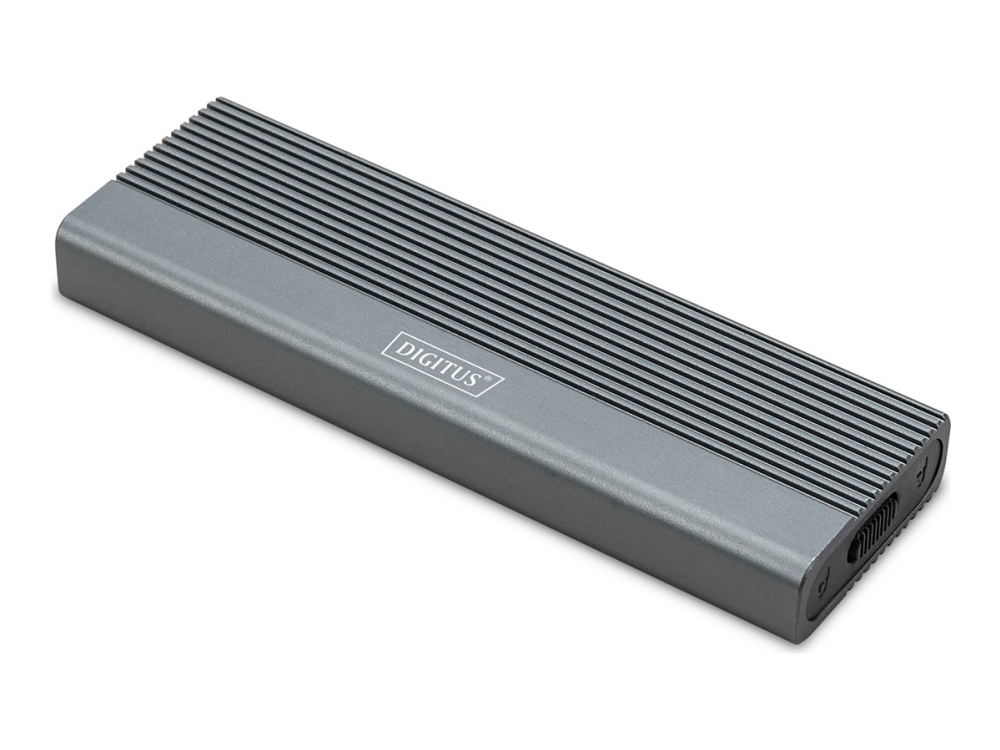 DIGITUS - Förvaringslåda - 10 Gbps (NVMe), 6 Gbps (SATA), extern, aluminium, verktygsfri - M.2 - M.2 NVMe Card / PCIe (NVMe) - USB-C 3.1 (Gen 2) - pantone 430C | Datorkomponenter - Hårddisk & Lagring - Kabinett & docking | GameStuff