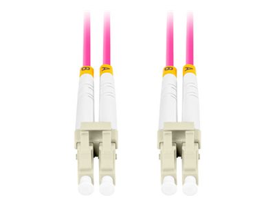 FIBEROPTISK PATCHKABEL MM LC/UPC-LC/UPC DUPLEX 3.0MM OM4 50/125 LSZH 0.5M VIOLET