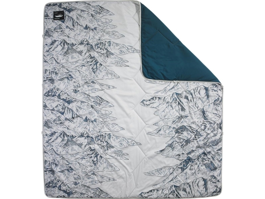 Thermarest Kelionine tæppe Argo Blanket - grå med bjergmotiv