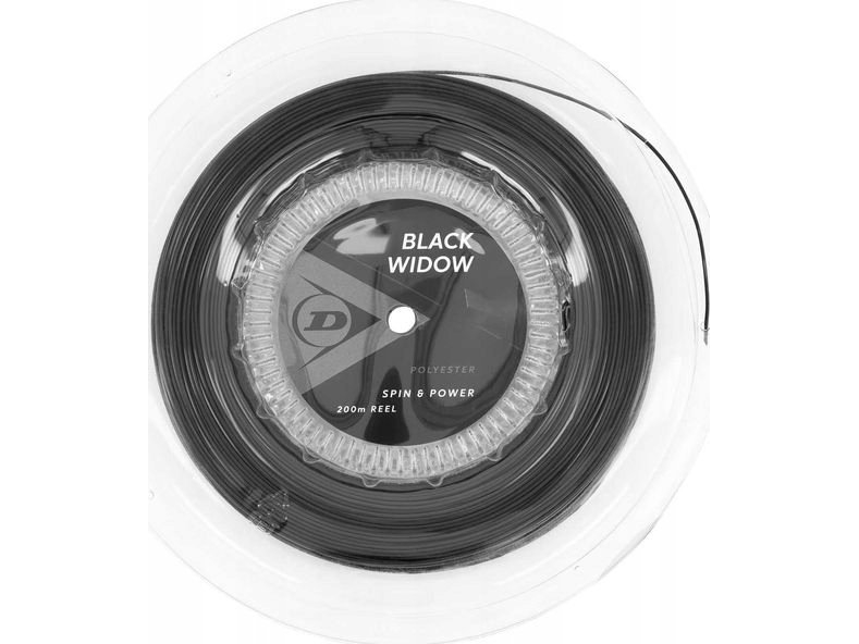 Dunlop Tennis String Dunlop Black Widow 16g 31mm 200m Monofilament Black