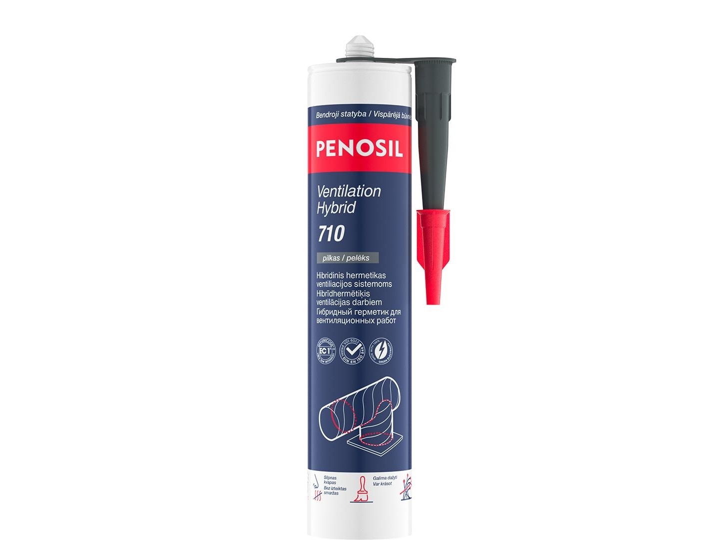 Sealant Penosil Ventiliation Hybrid 710, 0.28 L, Grey