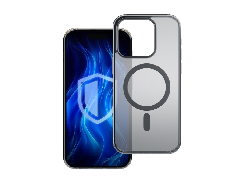 3Mk Frosty Magcase, Cover, Apple, Iphone 16 Pro Max, 17.5 Cm (6.9"), Black, Transparent