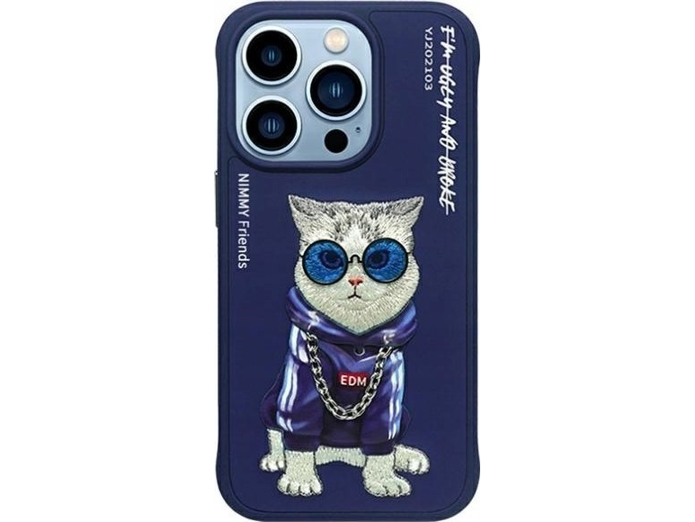 Nimmy Iphone Pro   Case Blue Blue Glasses Cool Cat