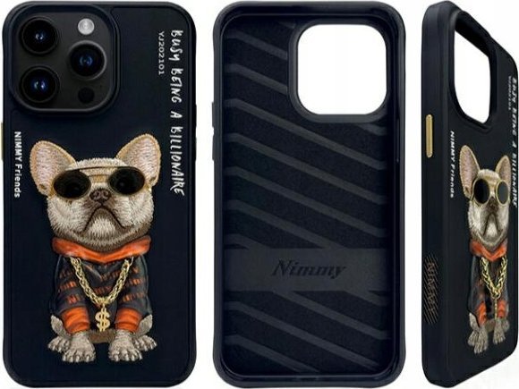Nimmy Iphone Pro Max   Case Black Glasses Cool Dog