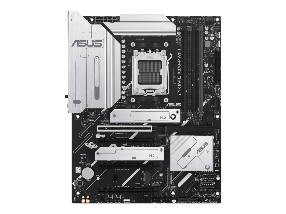 Asus Prime X870-P Wifi - Motherboard - Atx - Sockel Am5 - Amd X870 Chipsatz - Usb4, Usb 3.2 Gen 2, Usb-C 3.2 Gen2, Usb 3.2 Gen 1 - Wi-Fi 7, Bluetooth