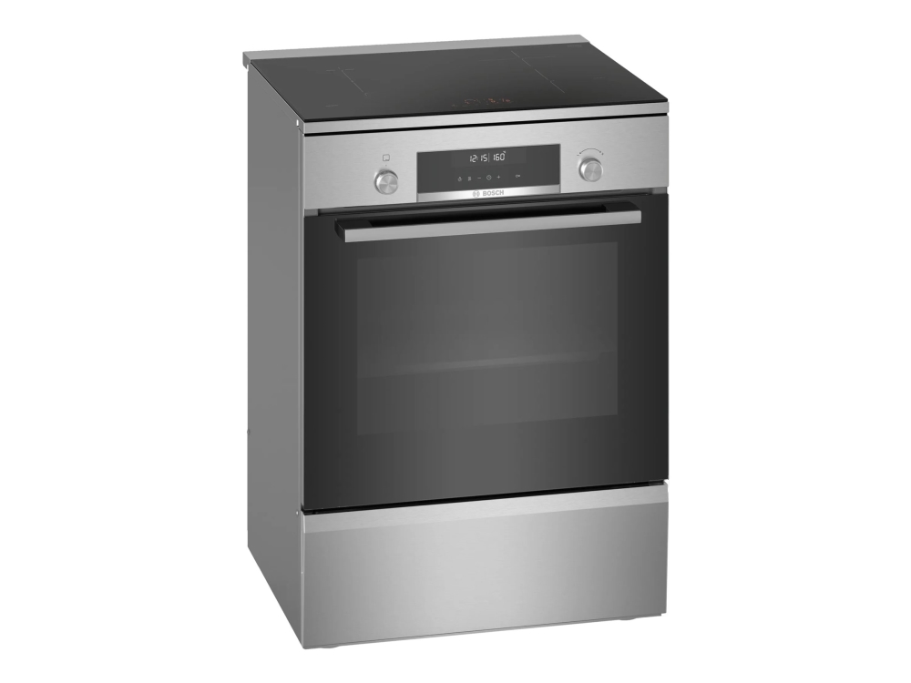 Bosch Serie 6 HLS79Y351U - Spis - fristående - bredd: 60 cm - djup: 60 cm - höjd: 90 cm - med självrengöring - rostfritt stål | Vitvaror - Spisar - Glaskeramikspisar | GameStuff