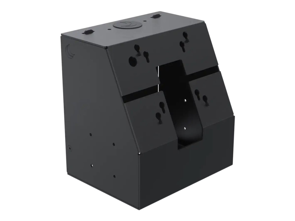 Ergonomic Solutions Spacepole Kiosk Spk110-02, Zentrales Modul, Schwarz, Metall, 75 X 75 Mm, 100 X 100 Mm, Gfs4470 Gfs4500 Serie H400 Hsp-100 Magella