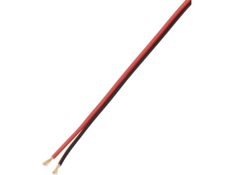 Conrad TC-9202504, PVC-muovi, 100 m, Musta, Punainen