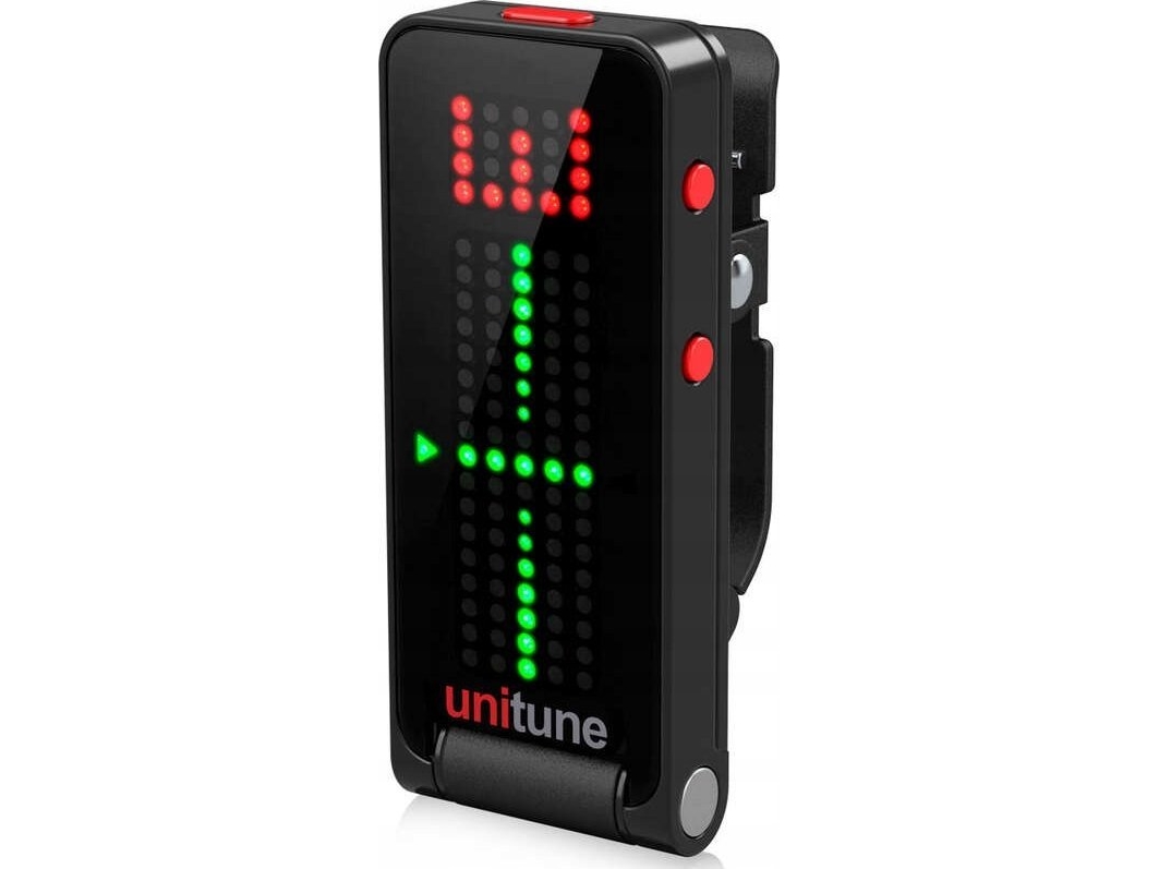 TC Electronic Unitune Clip Noir kromatisk tuner på en clips
