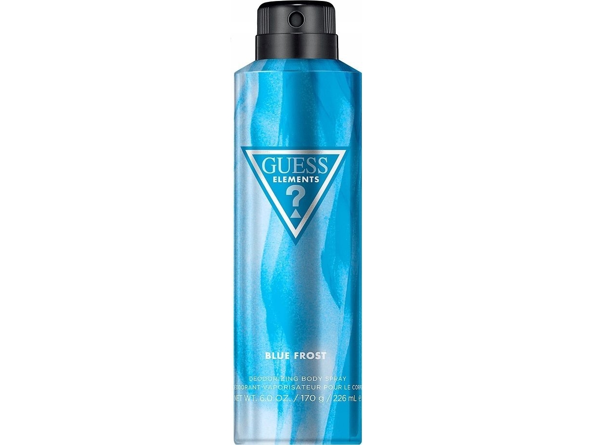 Guess Elements Blue Frost Deodorizing Body Spray For Men 6.0 Oz