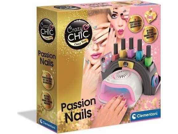Crazy Chic - Negle Salon Sæt Med Negletørrer - Passion Nails