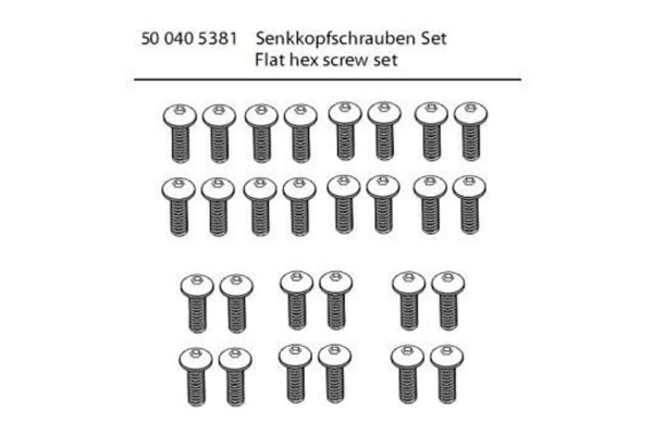 Fy5 Flat Hex Screw Set