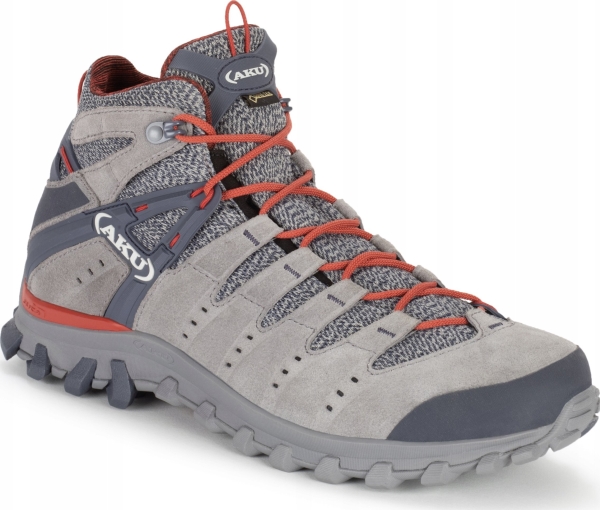 Trekkingstøvler Til Mænd Aku M's Alterra Lite Mid Gtx, Grå/Rød, 45