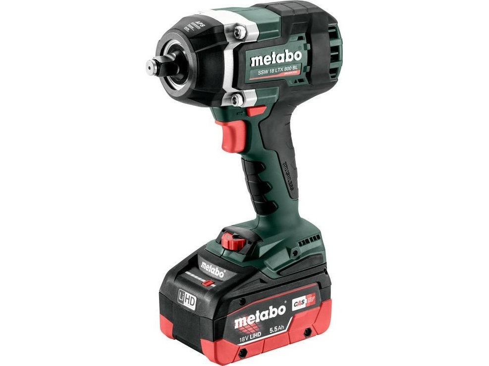Metabo slagdragare SSW 18 LTX 800 BL 2x5,5Ah LiHD 1200Nm METABOX (METABO.SSW 18 LTX 800 BL IMPACT WRENCH)