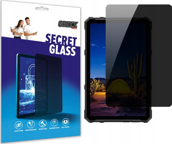 Grizzglass Hemmelighedsglas Secretglass Privatlivsskærmbeskytter Til Ulefone Armor Pad 4 Ultra