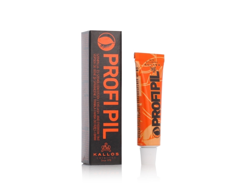 Kallos Profi Pil Eyelash And Eyebrow Permanent Øjenvippe Og Øjenbrynsfarve Brun 15 Ml