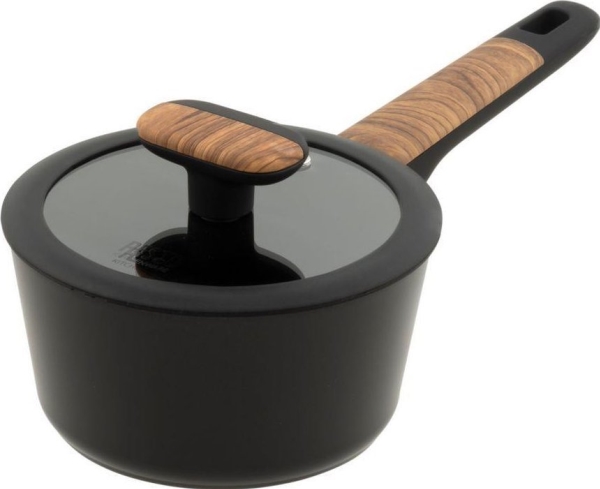 Resto Kitchenware 93186 Saucepan 1.4 L Round Black, Wood