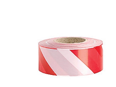 Absperrband Hdpe Rot/Weiß - Rolle Mit 500 Metern