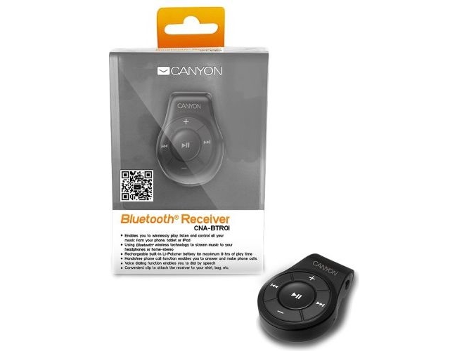 Adapter bluetooth Canyon Adapter / odbiornik Bluetooth Czarny (CNA-BTR01B) | Tele & GPS - Mobil tillbehör - Headset / Handsfree | GameStuff