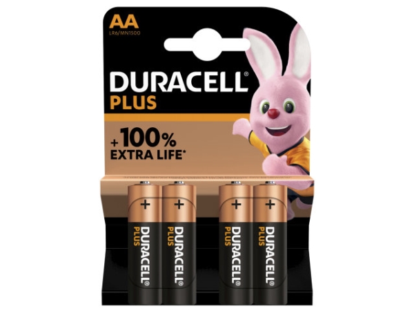 „Duracell Plus Power Lr06“-Batterien, 4Er-Pack