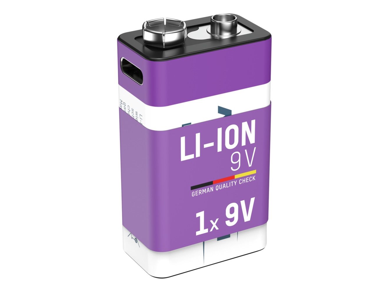 Ansmann 1315-0005, Genopladeligt batteri, 9V, Lithium-Ion (Li-Ion), 9 V, 1 stk, 400 mAh