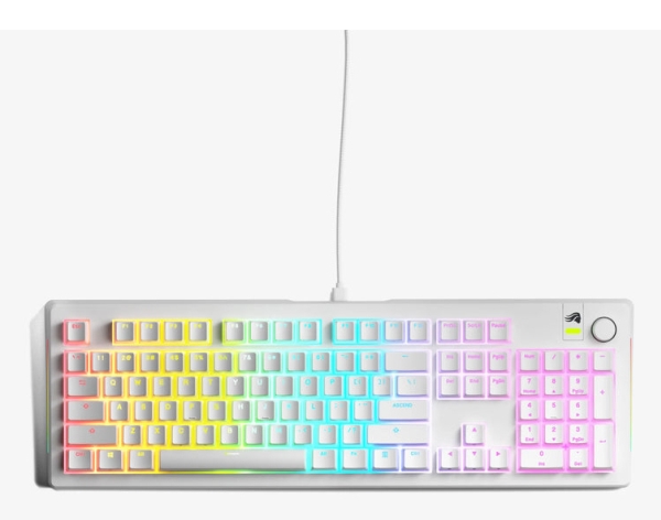 Glorious Gmmk 100 Custom Gaming Tastatur Pre Built Ansi Fox Switches Weiß