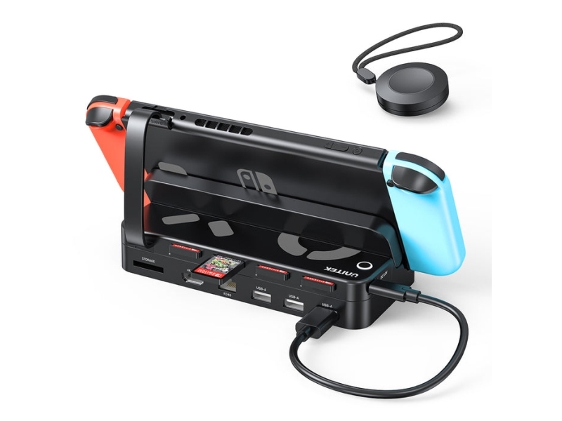 Unitek Dockingstation Til Nintendo Switch + Fjernbetjening