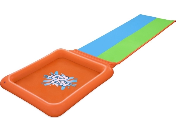 1Life Double Super Splash Wasserrutsche Für Kinder 3+ Bestway Bahn 531Cm + Planschbecken 129 L + Dusche